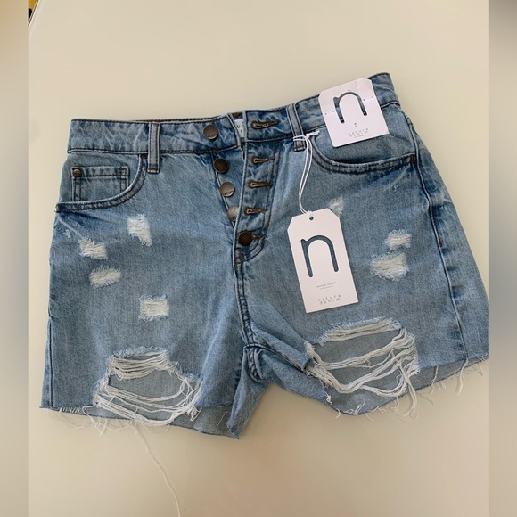 SZ S NWT Nature Denim shorts - Picture 2 of 11
